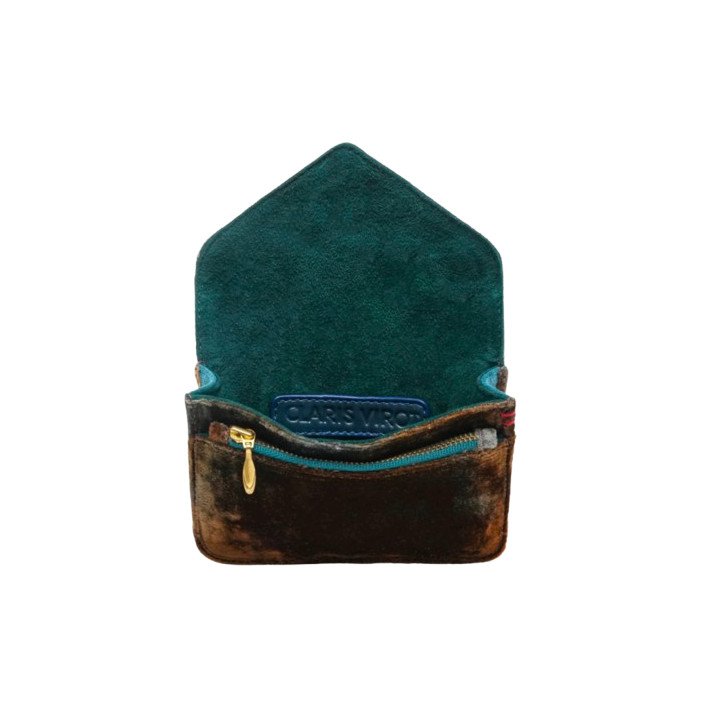 PORTEFEUILLE ALEX VELOURS TERRACIELO CLARIS VIROT