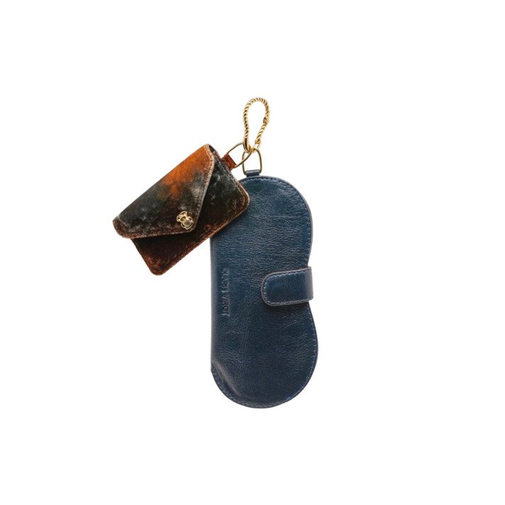 CHARM PEDRO VELOURS TERRACIELO/NERAZZURO CLARIS VIROT