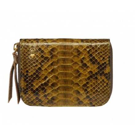 PORTE MONNAIE MINI BOB PYTHON KAKI CLARIS VIROT