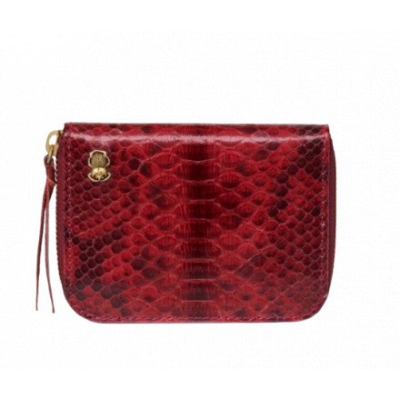 PORTE MONNAIE MINI BOB PYTHON BORDEAUX CLARIS VIROT