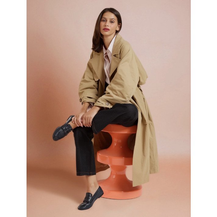 REGINA MOCASSIN SLIPPER MARINE CAREL