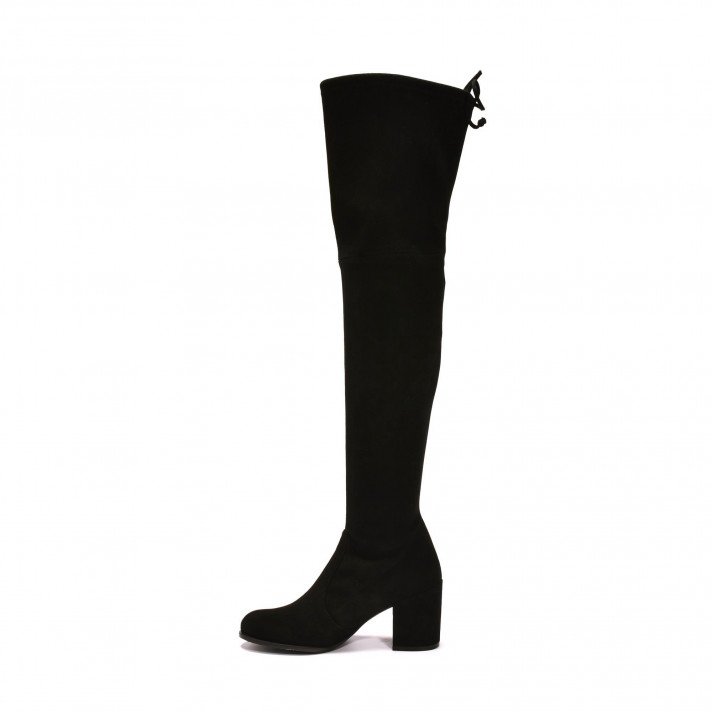 Tieland Suede Noir Stuart Weitzman