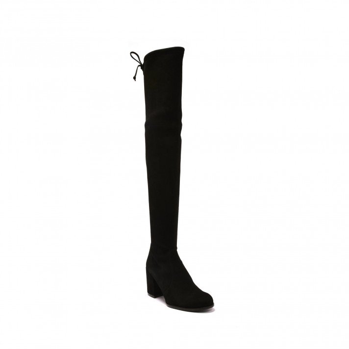Tieland Suede Noir Stuart Weitzman