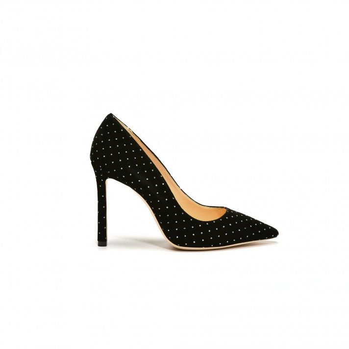 Romy 10 velours strass Jimmy Choo